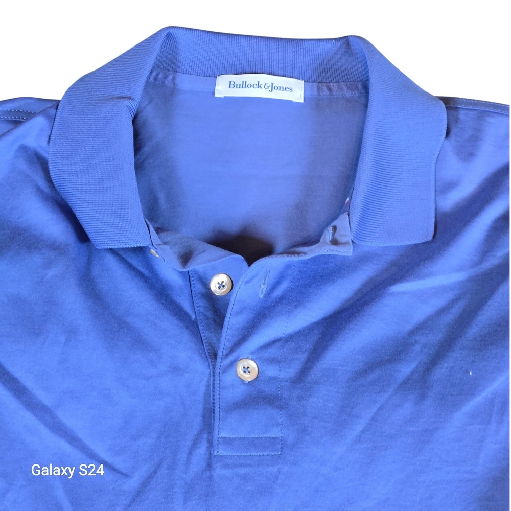 Bullock & Jones Men's Long Sleeve Polo Shirt Filo di Scozia‎ Cotton